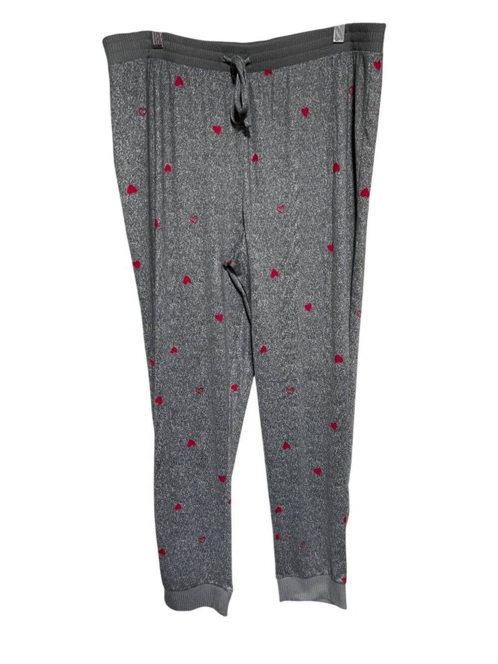 Sonoma Womens Heart Print Gray Pajama Pants XL  Soft Lounge Sleepwear